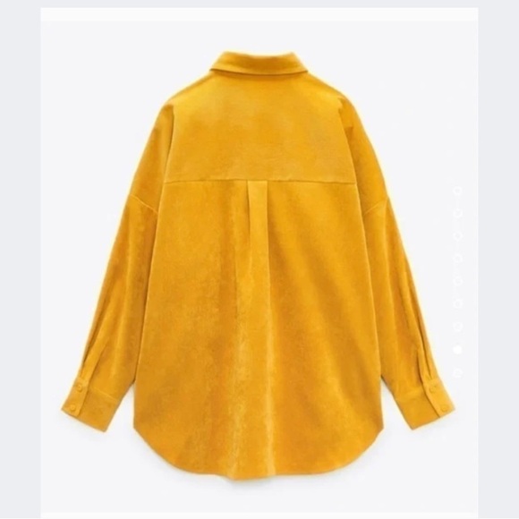 Zara Button Lined-waled Corduroy Shirt - Picture 11 of 12